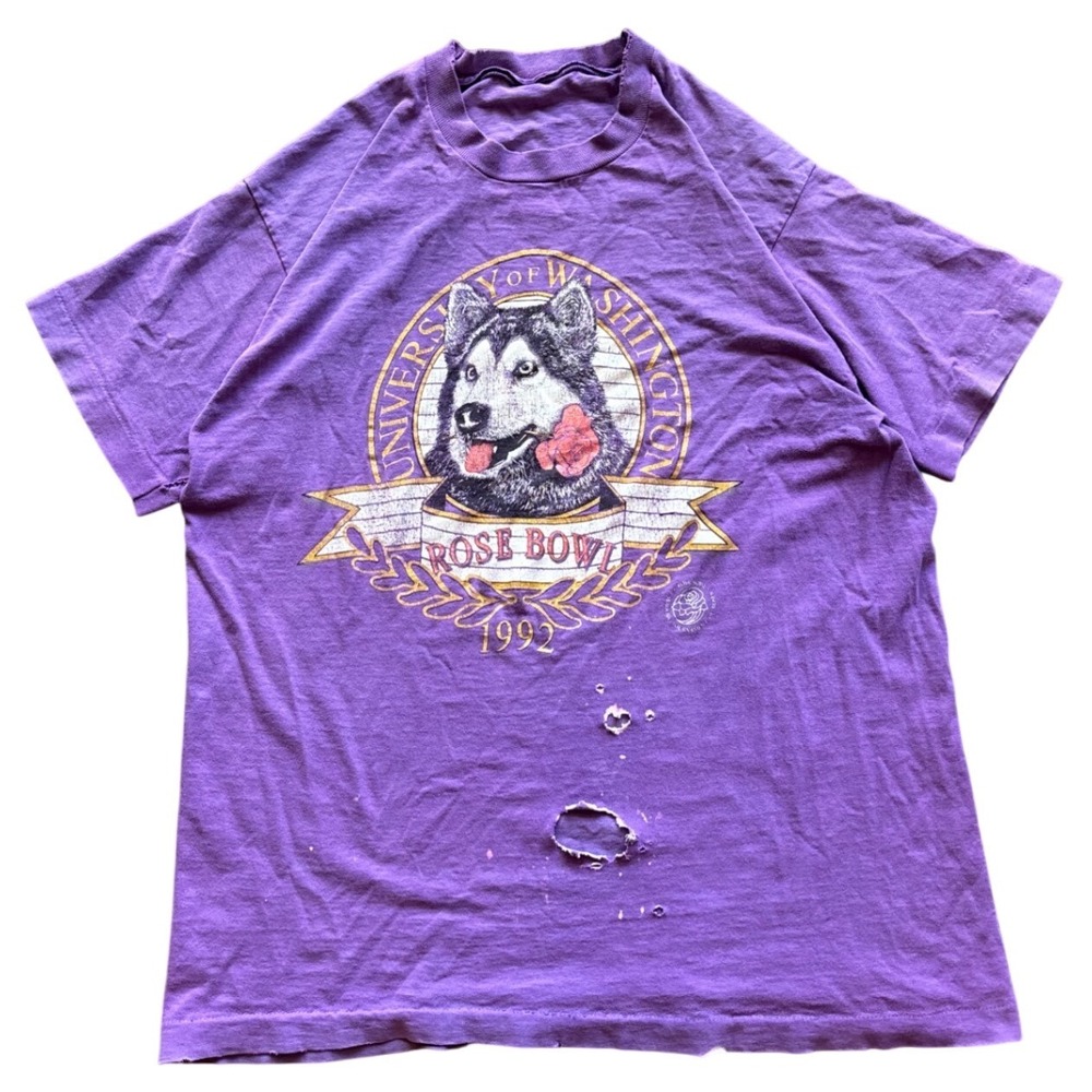 Vintage Washington Huskies 1992 Rose Bowl T Shirt